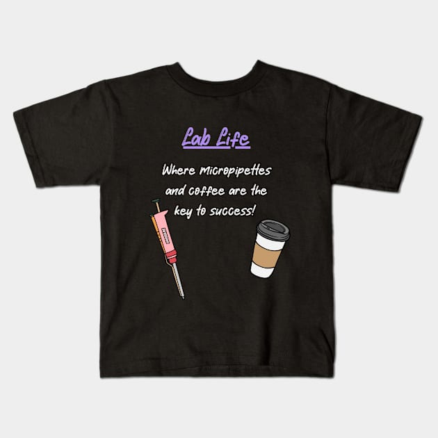 Lab life Kids T-Shirt by vickycerdeira